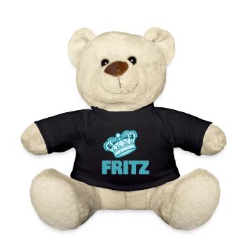 Gift for Fritz - Teddy Bear - black - Front
