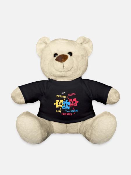 Autismus Bewusstsein Shirts Männer Jungen Periodensystem - Teddy - Schwarz
