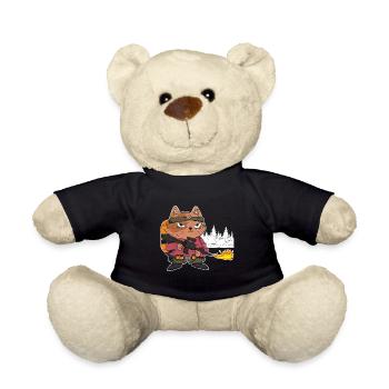 Flammenwerfer Liebhaber Flammenwerfer Heißer Brand - Teddy - Schwarz - Vorne