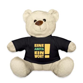 Eine Anita ein Wort - Teddy - Schwarz - Vorne