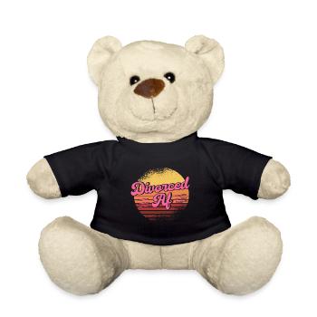 Divorce Divorcé Divorcé Cadeau - Nounours - noir - Devant