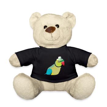 Indischer Ringelhals Papagei - Teddy - Schwarz - Vorne