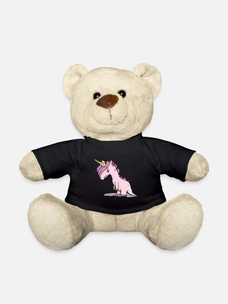 Dino Einhorn - Teddy - Schwarz