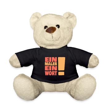 Eine maler ein Wort - Teddy - Schwarz - Vorne