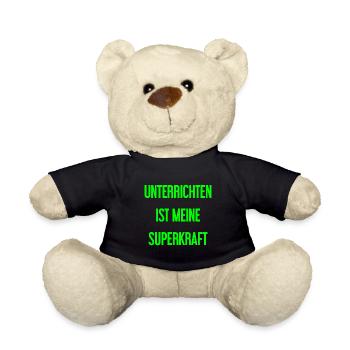 Unterrichten - Meine Superkraft! - Teddy - Schwarz - Vorne