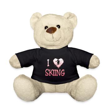 i love skiing - Teddy - Schwarz - Vorne