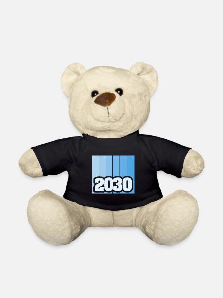 Zahl 2030 - Teddy - Schwarz