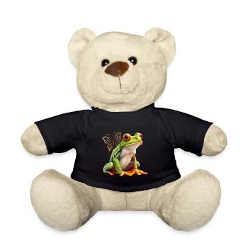 Frog - Teddy Bear - black - Front