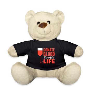 Blutspender Staatlich geprüfte Krankenschwester - Teddy - Schwarz - Vorne