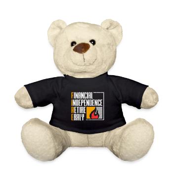Retired Retirement Fire Frugal Frugalism - Teddy - Schwarz - Vorne