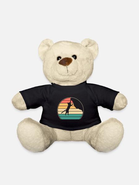 Boulder Katze Felskletterer Klettern Bergsteigen - Teddy - Schwarz