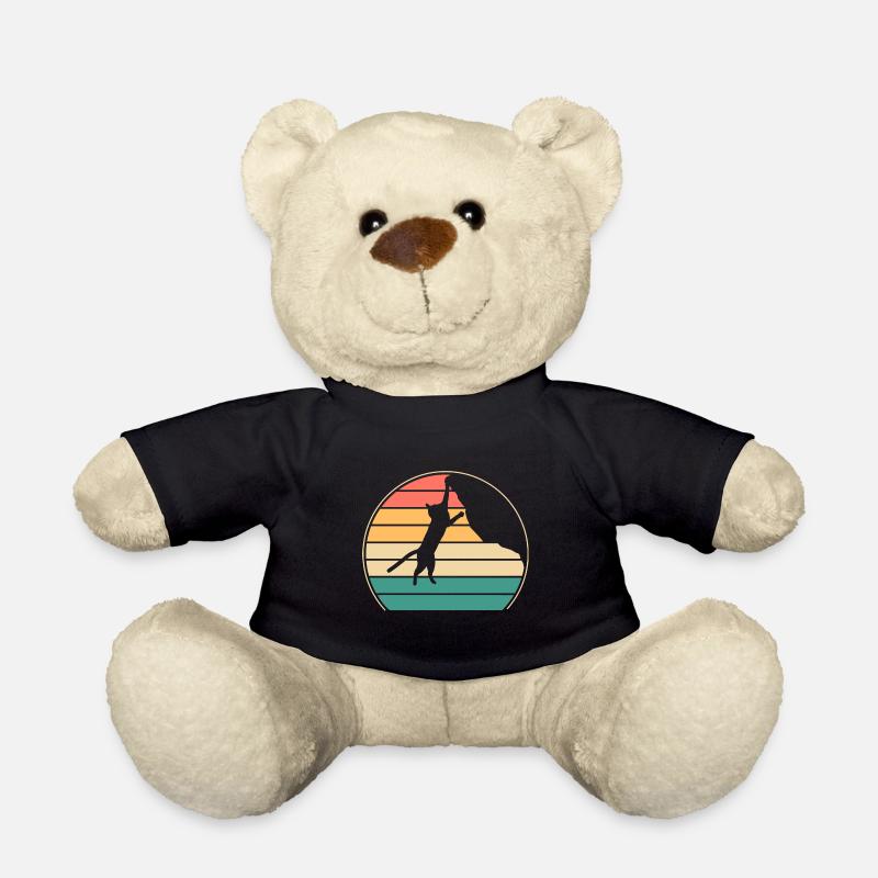 Boulder Katze Felskletterer Klettern Bergsteigen - Teddy - Schwarz