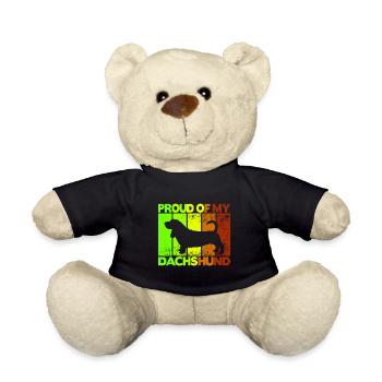 Fier de mon teckel - Nounours - noir - Devant
