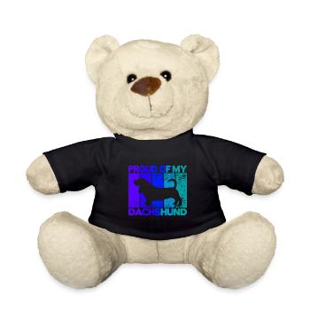 Fier de mon teckel - Nounours - noir - Devant