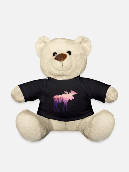 Elch - Teddy - Schwarz