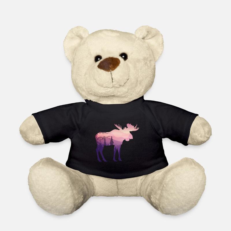 Elch - Teddy - Schwarz