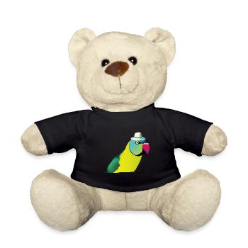 Indischer Ringelhals Papagei - Teddy - Schwarz - Vorne