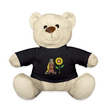 Hippi Poney Tournesol Cheval Cheval Enfant Enfants - Nounours - noir - Devant
