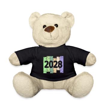 Artwork 2028 - Teddy Bear - black - Front
