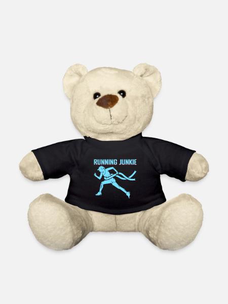 Running Junkie Marathon Runner - Teddy - Schwarz