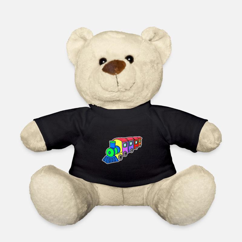 Eisenbahn Dampflok Kinder - Teddy - Schwarz