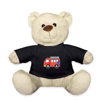 Camion de pompiers - Nounours - noir - Devant