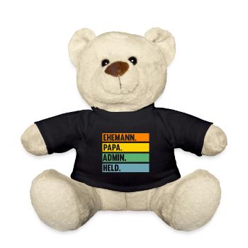 Informatiker Papa Vater Admin Administrator - Teddy - Schwarz - Vorne