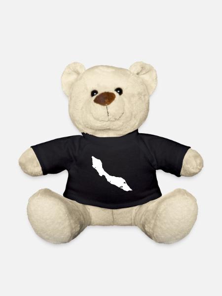 Curacao map flag - Teddy Bear - black