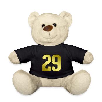 29 Zahl Trikot - Teddy - Schwarz - Vorne