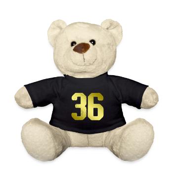 36 Number jersey - Teddy Bear - black - Front