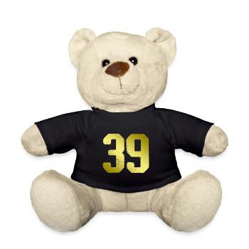 39 Zahl Trikot - Teddy - Schwarz - Vorne