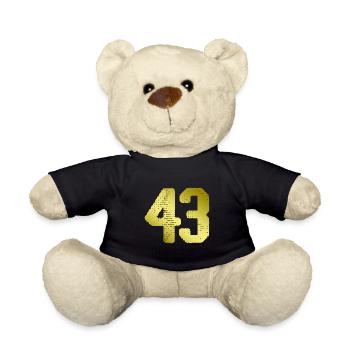 43 Maillot numéro - Nounours - noir - Devant