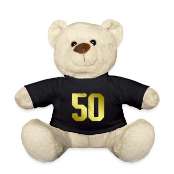 50 number jersey - Teddy Bear - black - Front