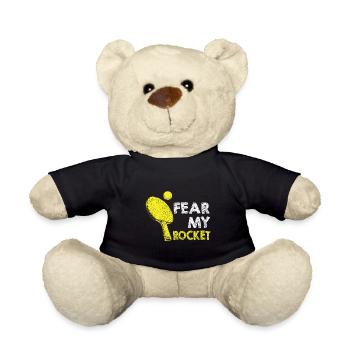 Lustiger Tischtennis Spruch Tischtennis - Teddy - Schwarz - Vorne