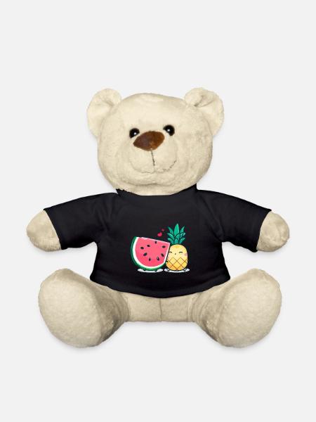 Les meilleurs amis de la pastèque et de l’ananas - Nounours - noir