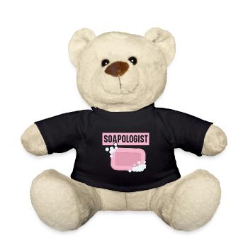 Soapologist Handmade Soap Soap Soap Maker - Teddy Bear - black - Front