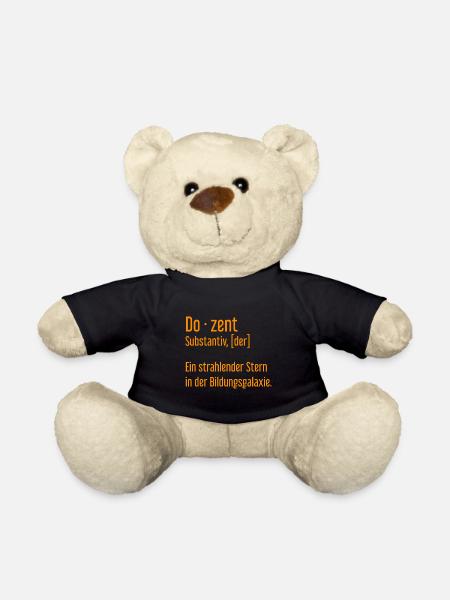 Dozent Dozenten Schule Pädagoge Unterricht - Teddy - Schwarz