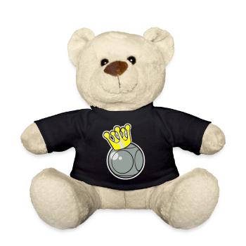 King of pétanque logo - Nounours - noir - Devant