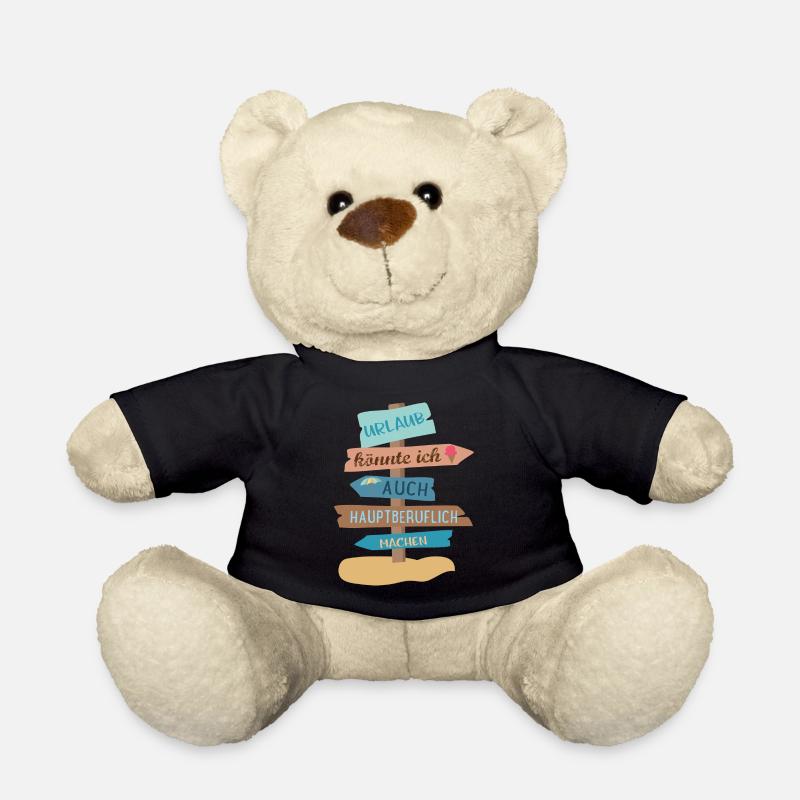 Urlaub - Teddy - Schwarz