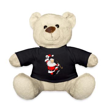 noël noël père noël weihnachtsmann3 - Nounours - noir - Devant