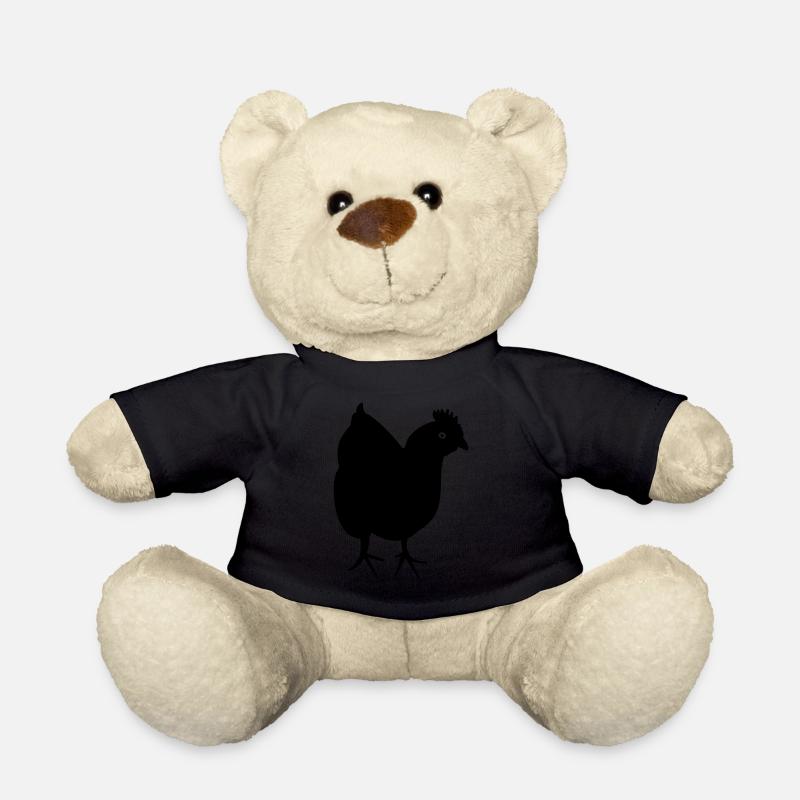 Huhn - Henne - Teddy - Schwarz