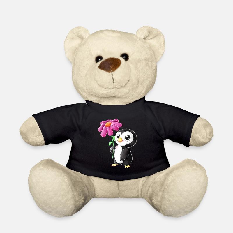 Putziger Comic Pinguin - Teddy - Schwarz