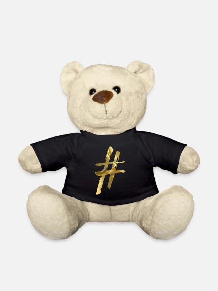# Hashtag Gold - Teddy - Schwarz