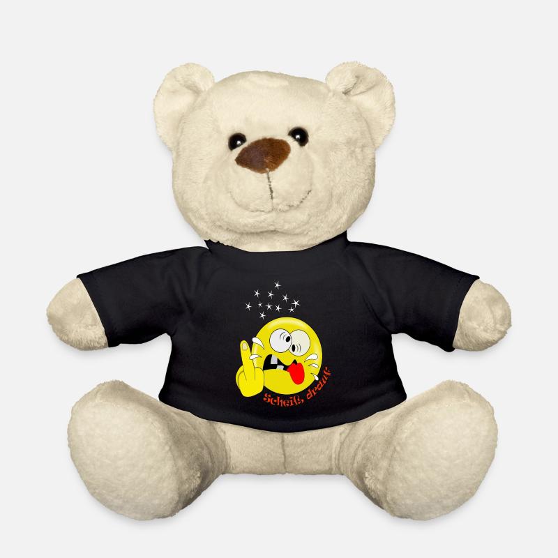 Lustig Smiley spaßig - Teddy - Schwarz