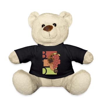 Organic Fruits Fruit Symbol Healthy Food Food Icon - Teddy Bear - black - Front