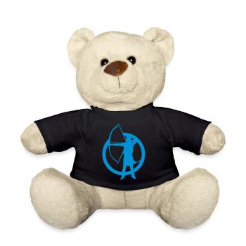 archery archery logo archer 9 - Teddy Bear - black - Front