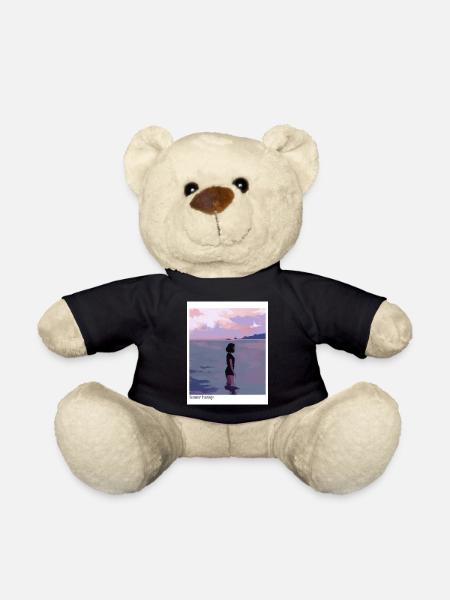Summer evenings by the sea - Teddy Bear - black