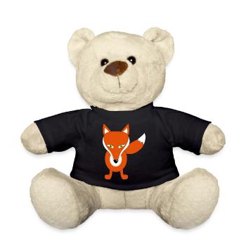 fox - Teddy Bear - black - Front