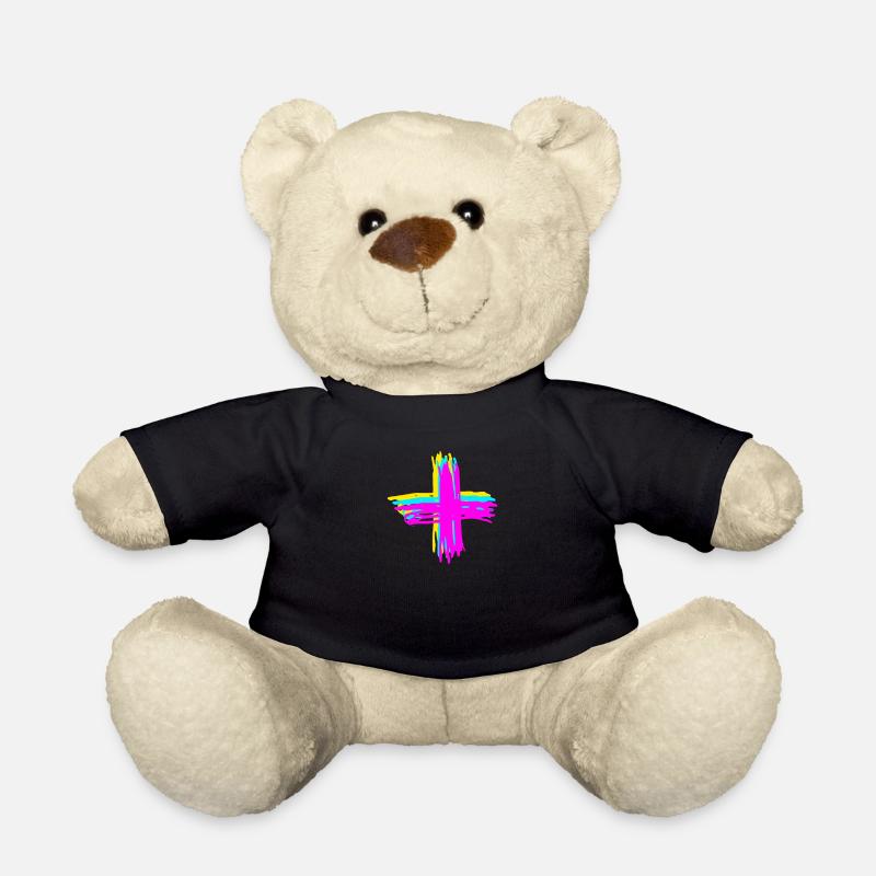 Plus - Zeichen - Teddy - Schwarz