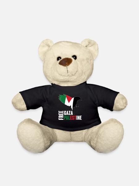 Gaza libre et Palestine libre - Nounours - noir
